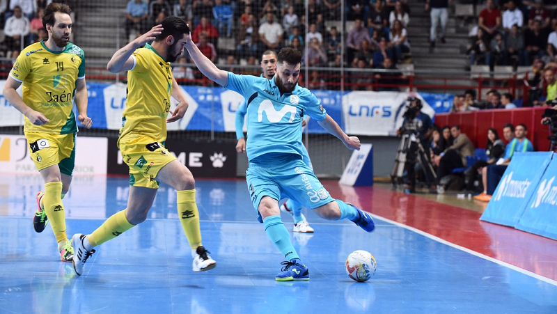 Movistar Inter toma ventaja en las semifinales tras golear al Jaén Paraíso Interior