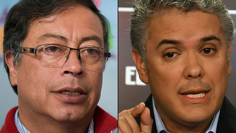 El uribista Iván Duque y el izquierdista Gustavo Petro optarán a la Presidencia de Colombia en segunda vuelta