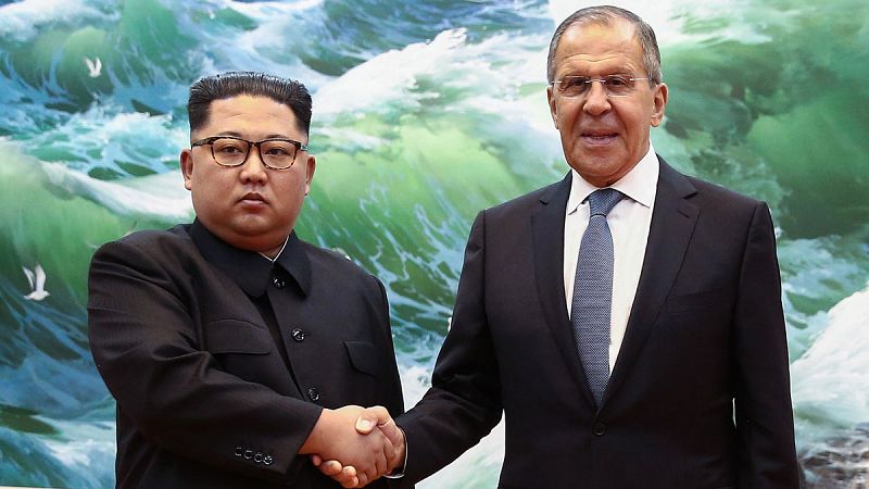 El canciller ruso, Serguéi Lavrov, se reúne con Kim Jong-un en Pyongyang