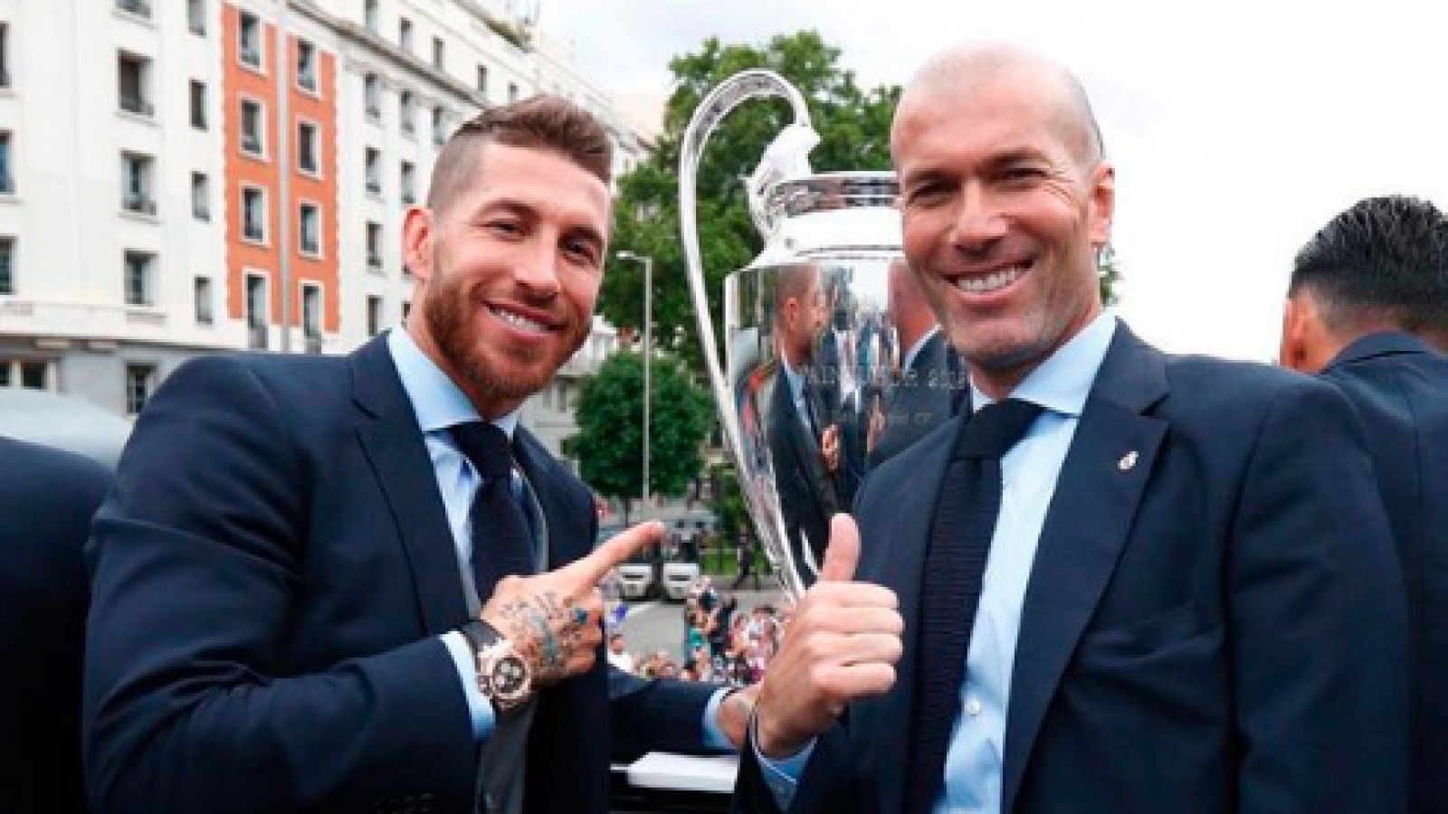 Los jugadores del Madrid, orgullosos de haber sido entrenados por Zidane