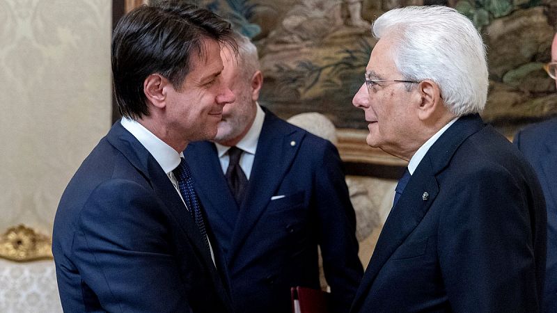 Conte acepta formar gobierno en Italia por segunda vez al pactar la Liga y el M5S un nuevo ministro de Economía