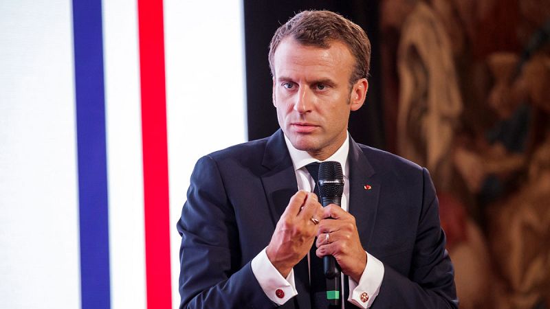 Macron califica de "ilegales" los aranceles al acero y al aluminio impuestos por Estados Unidos