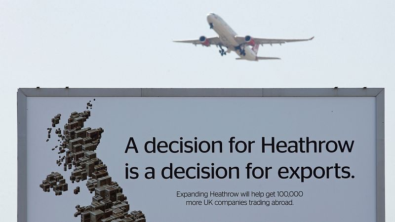 El Gobierno británico autoriza la tercera pista del aeropuerto de Heathrow