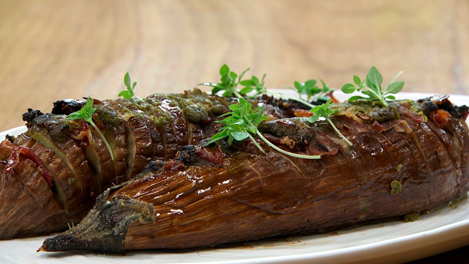 Torres en la cocina - Berenjena rellena