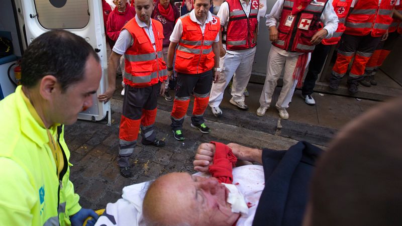El dispositivo médico de los encierros: 16 ambulancias, 15 puestos sanitarios y la enfermería de la plaza de toros
