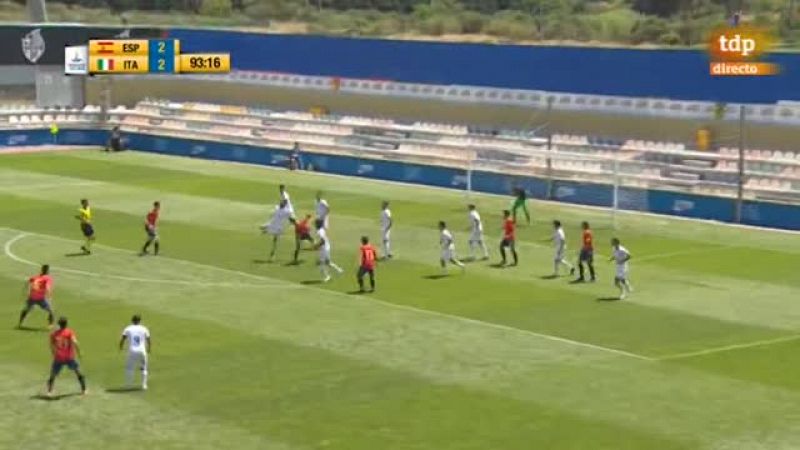 Abel Ruiz, con su tercer gol en el minuto 94, da el oro a España