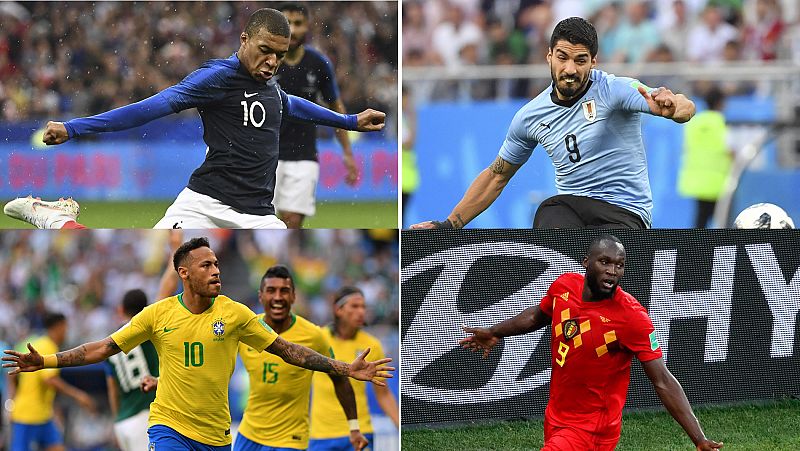 Arrancan los cuartos con el Uruguay - Francia y Brasil - Bélgica, en vivo este viernes en RTVE.es