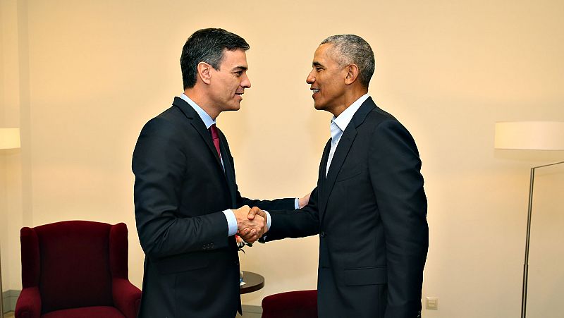 Pedro Sánchez se reúne con Obama en un encuentro con "sintonía y cordialidad"