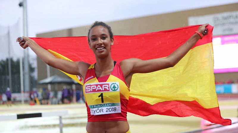 María Vicente gana su segundo oro europeo al imponerse en triple salto