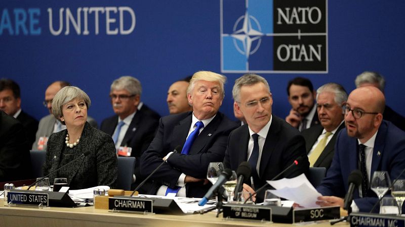 Trump critica la "injusta" financiación de la OTAN a dos días de la cumbre en Bruselas y su gira europea