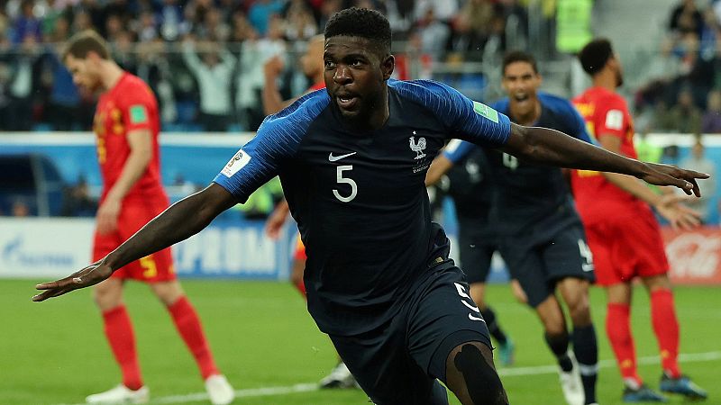 Umtiti mete a Francia en la final y arruina el sueño belga en Rusia 2018