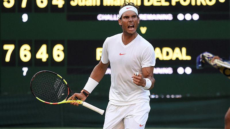 Nadal supera a un exigente Del Potro y jugará la semifinal contra Djokovic
