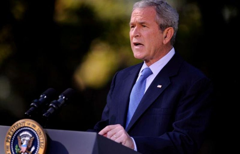 Bush cooperará con el resto de países para resolver la crisis económica