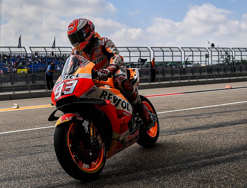 Márquez mantiene su idilio con Sachsenring y Lorenzo saldrá tercero