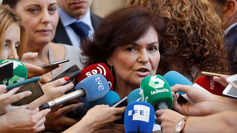 Carmen Calvo: "No va a haber adelanto electoral, lo que habrá son presupuestos"