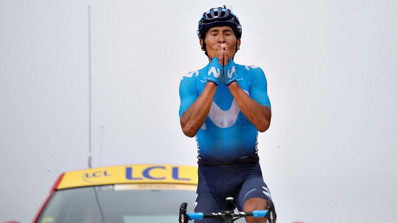 Nairo Quintana da una alegría al Movistar en el Portet y Thomas se tiñe aún más el amarillo