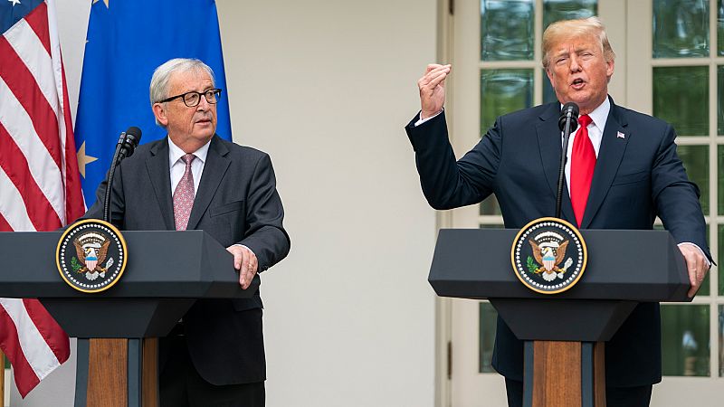 Estados Unidos y la UE anuncian un acuerdo para poner fin a su guerra comercial