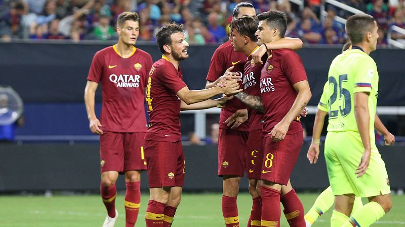 La Roma castiga a la segunda línea del Barcelona
