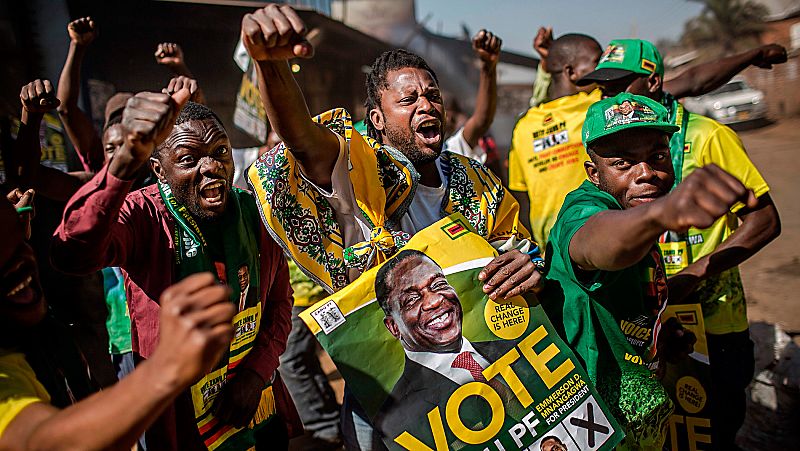Emmerson Mnangagwa gana las elecciones presidenciales de Zimbabue
