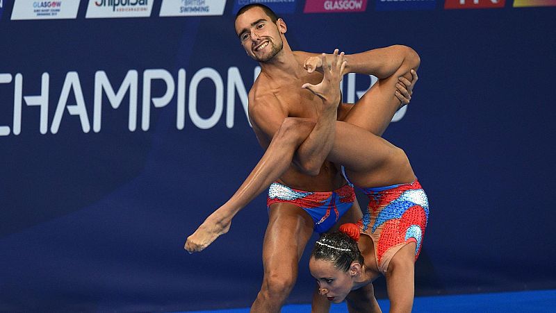 España logra el bronce en dúo mixto de 'sincro'