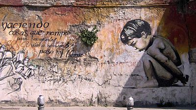El Niño de las Pinturas, un pionero del grafiti en la ciudad de la Alhambra