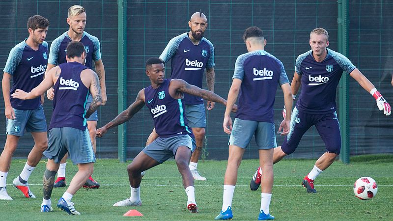 El Barça prepara la Supercopa sin Mina ni Gomes, que apuntan a la Premier