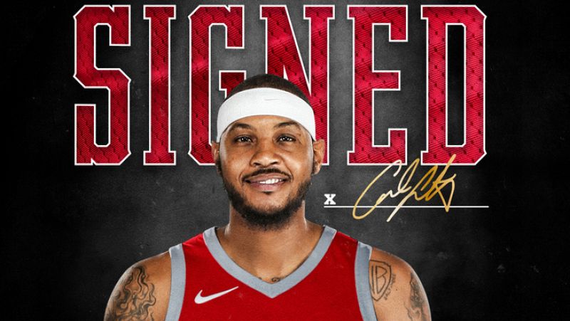 Carmelo Anthony firma por los Houston Rockets