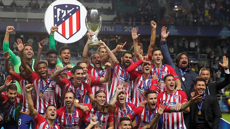El Atlético de Madrid se lleva la Supercopa de Europa tras un 'superderbi'