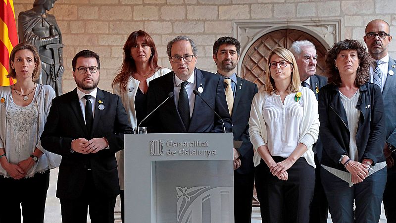 Torra reconoce la labor de Trapero y el "injustamente encarcelado" Forn en su homenaje a las vctimas del 17A