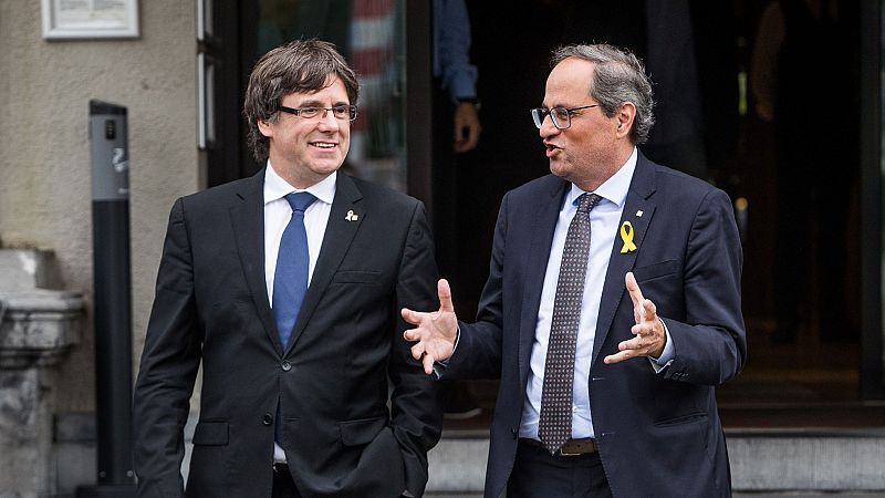 Puigdemont acusa a algunos partidos de estar "flirteando con la violencia" en Cataluña