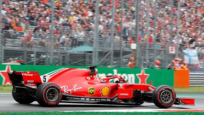 Vettel y Ferrari dominan en Monza tras el susto de Ericsson
