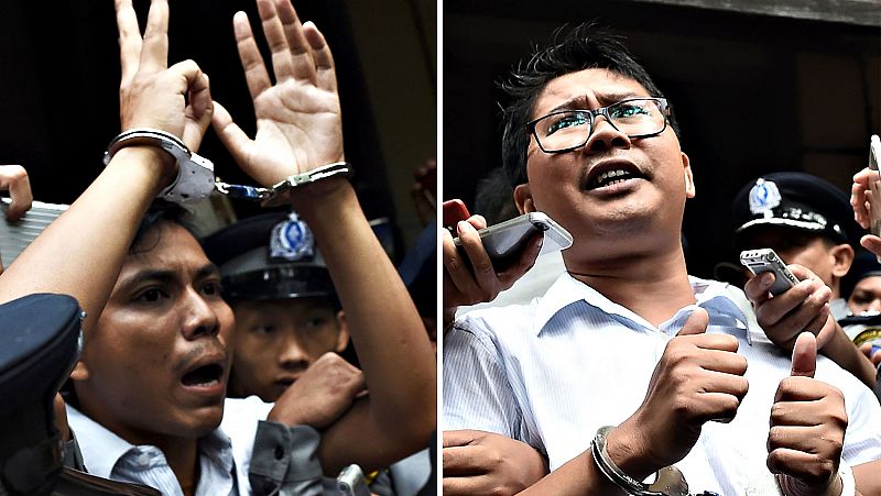 Condenados a siete años de prisión los dos periodistas birmanos detenidos por investigar una matanza de rohinyás