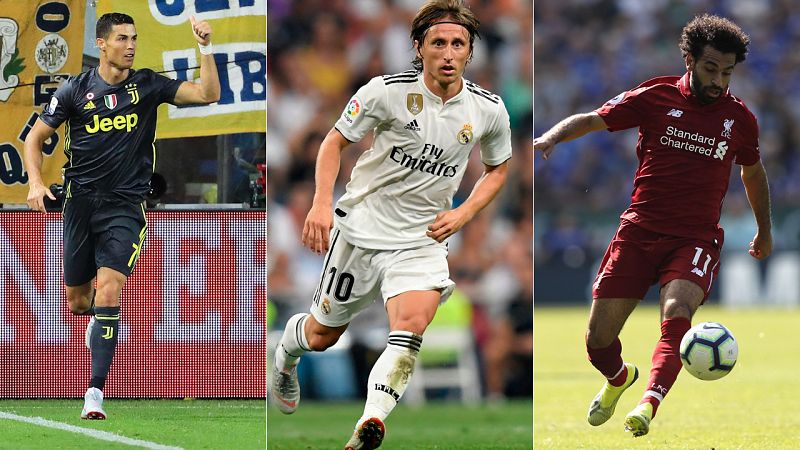 Cristiano, Modric y Salah, candidatos al premio 'The Best' de la FIFA