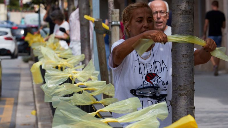 El Defensor del Pueblo insta a la Generalitat a retirar los lazos amarillos de los edificios públicos