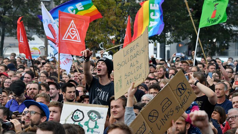 Más de 65.000 personas claman contra el racismo en un concierto en la ciudad alemana de Chemnitz