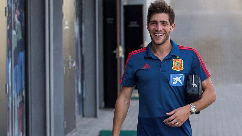 Sergi Roberto: "Es un caso extraño que solo estemos dos jugadores del Barça"