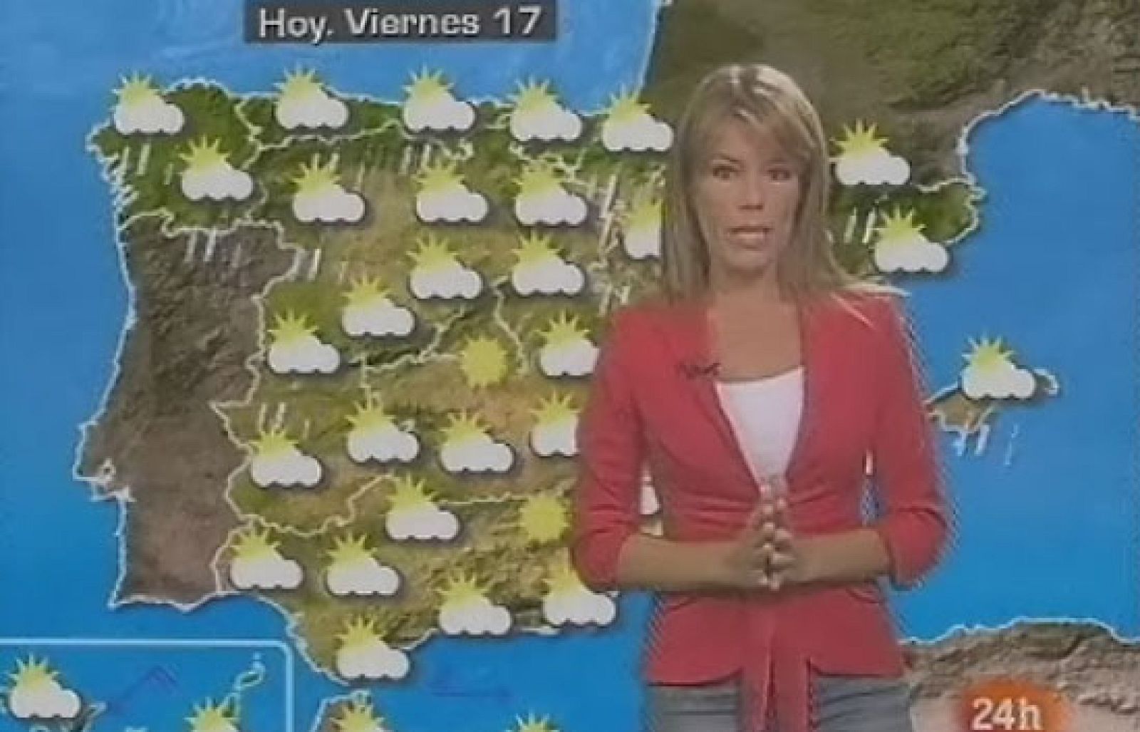 Se espera que este viernes haya nubes y llueva en el tercio norte, aunque podría llover también en Baleares y Extremadura. En toda España, ya por la tarde, los cielos se nublarán.