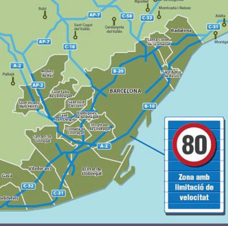 A 80 km/h, Barcelona consigue reducir a la mitad las víctimas mortales en accidentes de tráfico