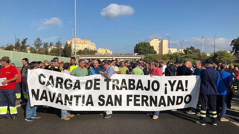 El Gobierno garantiza el contrato de Arabia Saudí con Navantia, cuyos trabajadores han cortado la A-4