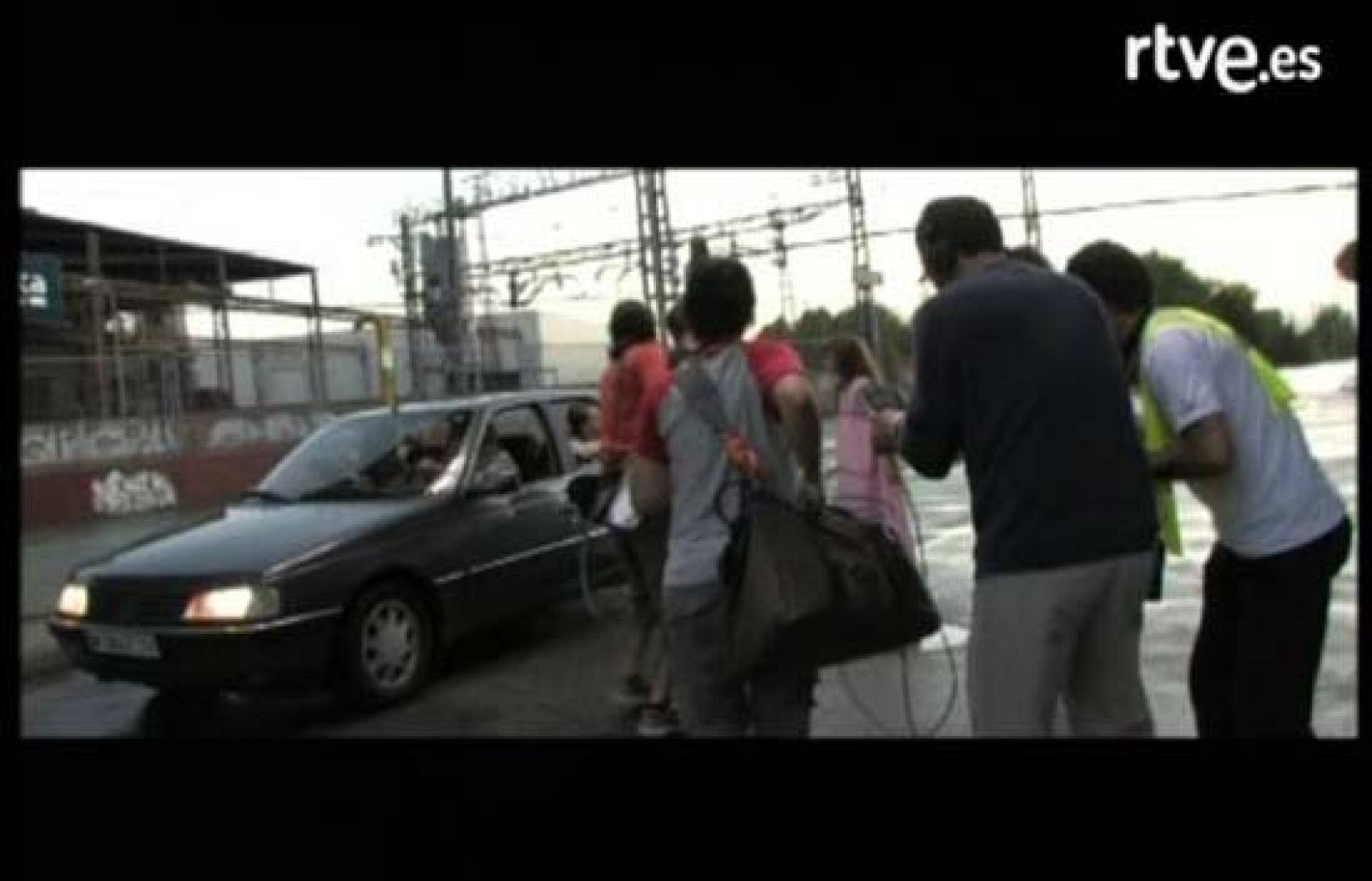 "Camino". Escenas de rodaje: El tren digital