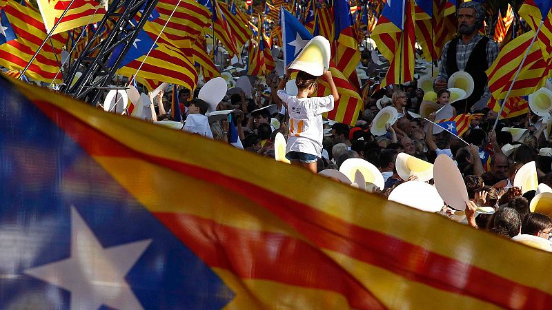 La primera Diada con los líderes independentistas en prisión o huidos arranca el 'otoño caliente' en Cataluña