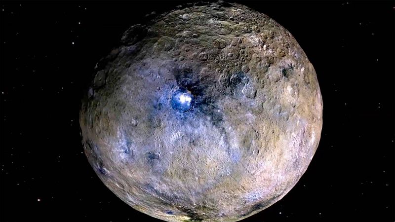 Detectan más de veinte volcanes de hielo en el planeta enano Ceres