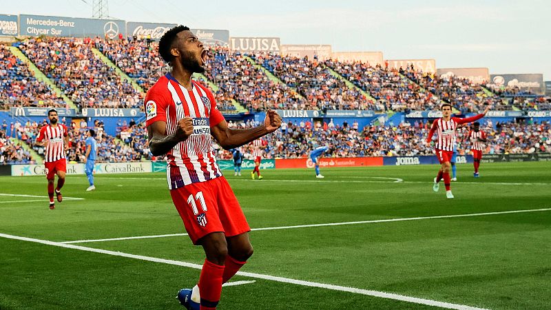 Dos zarpazos de Lemar decantan el derbi ante el Getafe