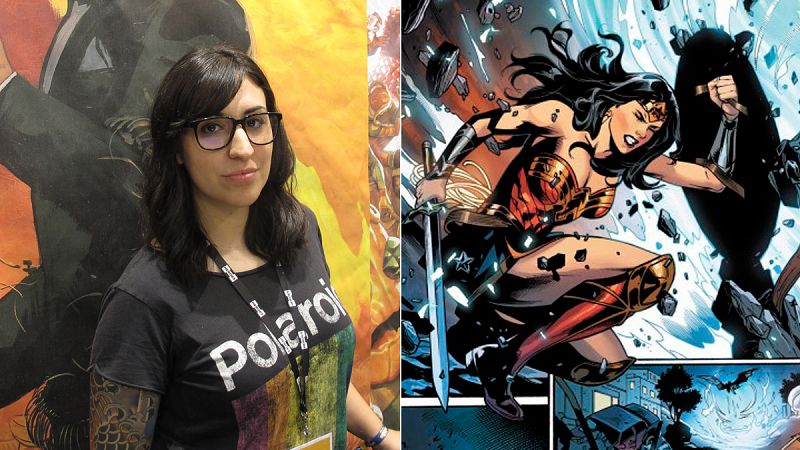 Carmen Carnero: "Fue muy emocionante dibujar a Wonder Woman"