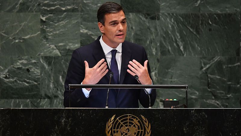 Sánchez plantea en la ONU que no es tiempo de "mensajes nacionalistas o excluyentes", sino de "escuchar al otro"