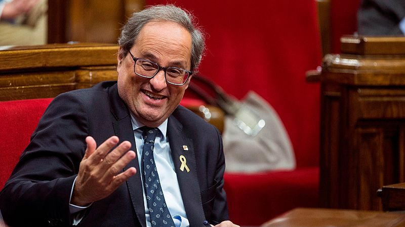 Torra da un mes a Sánchez para presentar una propuesta de autodeterminación en Cataluña o le retirará su apoyo