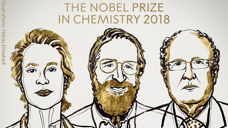 Arnold, Smith y Winter, Nobel de Química 2018 por sus avances en el desarrollo de proteínas