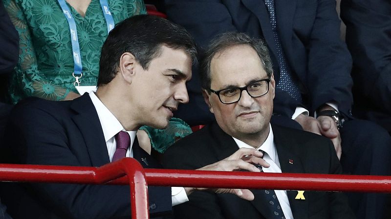 Torra invita a Sánchez a una reunión para abordar la autodeterminación de Cataluña y le pide "valentía"