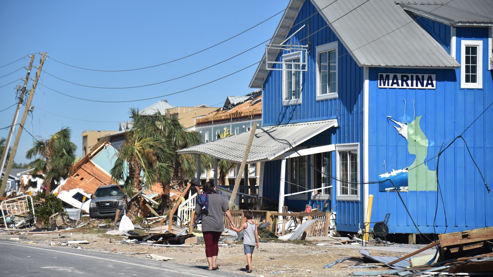 Una de las zonas más turísticas de Florida ha quedado devastada por el huracán Michael
