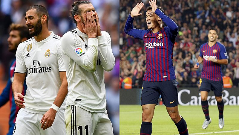 El Barça - Madrid llega con una brecha goleadora, pero con la ausencia del 'matador' de los Clásicos